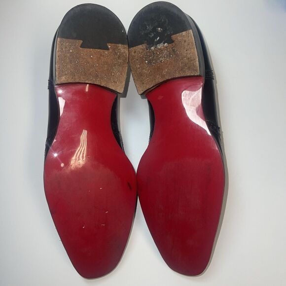 To Bout New York Duke Black Calf Wingtip Sz 9 Resoled In Red main image 6
